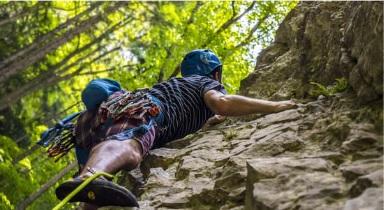 Rock climbing