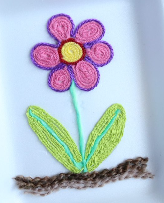 Yarn Art Flower