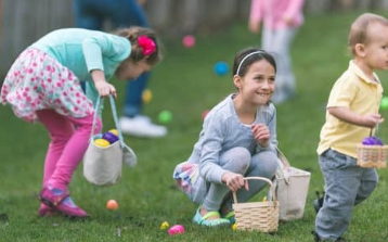 Kids at Easter Egg Hunt