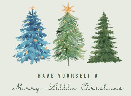 Have yourself a merry little christmas with three trees